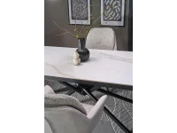 Стол раздвижной VITORINO белый мрамор pilt 4