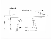 Стол раздвижной ARMANI pilt 9