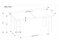 Стол раздвижной MELTON pilt 11