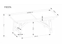 Pikendatav laud FIESTA pilt 9