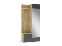 Прихожая CORAL золотой дуб / белый pilt 2