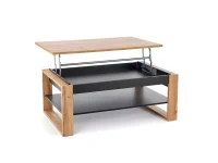 Журнальный стол BETTY дуб артисан - черный pilt 3