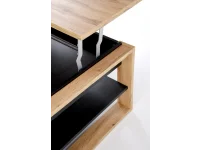 Журнальный стол BETTY дуб артисан - черный pilt 4