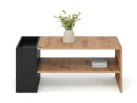 Журнальный стол MURCIA дуб артисан - черный pilt 3