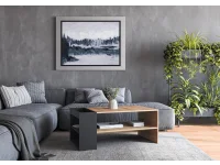 Журнальный стол MURCIA дуб артисан - черный pilt 7