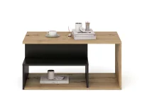 Журнальный стол IVA дуб артисан - черный pilt 3