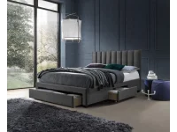 Кровать 140x200 GRACE серый вельвет pilt 2