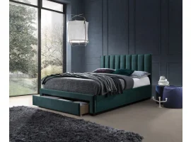 Voodi 140x200 GRACE roheline samet