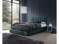Кровать 140x200 GRACE зеленый вельвет pilt 2