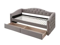 Voodi 90x200 ALOHA beež samet pilt 4