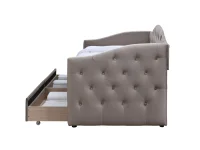 Voodi 90x200 ALOHA beež samet pilt 5