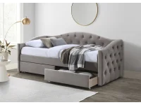 Voodi 90x200 ALOHA beež samet pilt 2