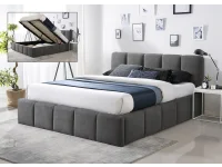 Voodi 180x200 TONE tõstemehhanismiga - Tumehall pilt 2