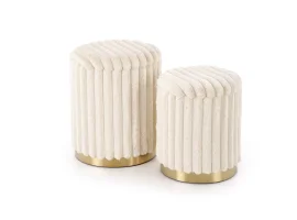 Пуфик FIDO кремовый (2 шт)