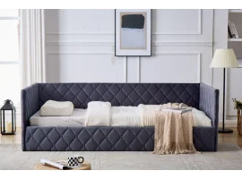 Кровать 90x200 ELIZA с подъемным механизмом - Серая