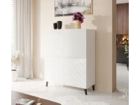 CABINET 100 ABETO mat white/ gloss white pilt 2