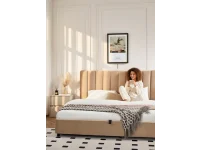 Кровать 140x200 MILANA с подъемным механизмом - Бежевая pilt 3