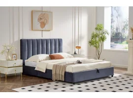 Кровать 140x200 MILANA с подъемным механизмом - Серая