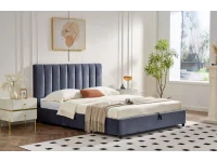 Кровать 140x200 MILANA с подъемным механизмом - Серая pilt 2