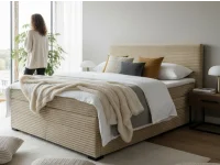 Континентальная кровать 160х200 CONTI - Tilia 03 кремовый pilt 2