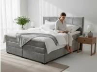 Континентальная кровать 180х200 CONTI - Loris 80 серый pilt 2
