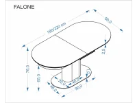 Стол раздвижной FALONE pilt 3