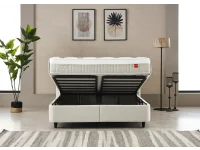 Континентальная кровать 160х200 ZEN светло-бежевая pilt 7
