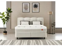 Континентальная кровать 180х200 ZEN светло-бежевая pilt 6