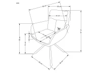 Стул K495 CS бежевый pilt 7
