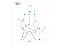 Стул K592 CS  кашемир pilt 4