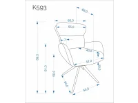 Стул K593 серый pilt 4