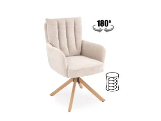 Стул K594 бежевый / натуральный дуб pilt