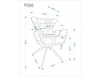Стул K595 серый pilt 4