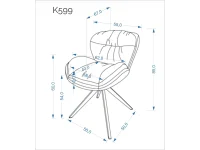 Стул K599 бежевый pilt 3