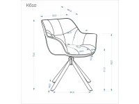 Стул K610 серый pilt 3
