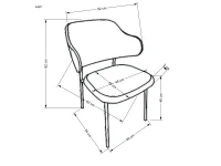 Стул K497 кремовый pilt 4