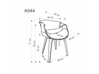 Стул K544 черный / орех pilt 4