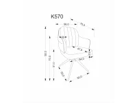 Стул K570 бежевый pilt 5