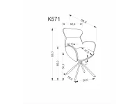 Стул K571 темно-бежевый pilt 4