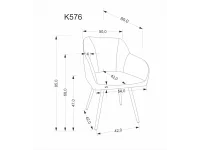 Стул K576 серый pilt 12