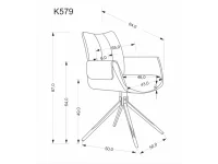 Стул K579 стул, коричневый pilt 9