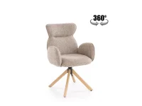 Стул K585 тёмный бежевый / светлый орех pilt 2