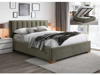 Кровать 160x200 HAZEL оливковая - с подъемным механизмом pilt