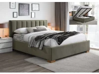 Кровать 160x200 HAZEL оливковая - с подъемным механизмом pilt 2