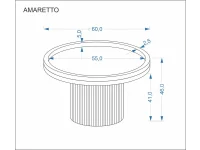Журнальный стол AMARETTO белый мрамор pilt 4