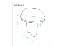 Журнальный стол CORDINA S коричневый мрамор / коричневый pilt 3
