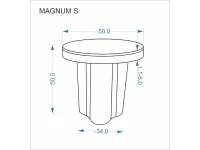 Журнальный стол MAGNUM S белый мрамор / натуральный pilt 4