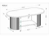 Журнальный стол PERILA walnut pilt 3