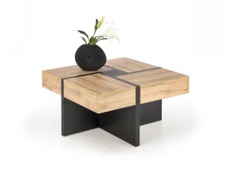 Журнальный стол SEVILLA S craft oak / black pilt