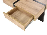 Журнальный стол SEVILLA S craft oak / black pilt 4